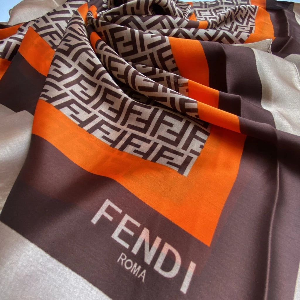 Tangerine Threads silk scarf