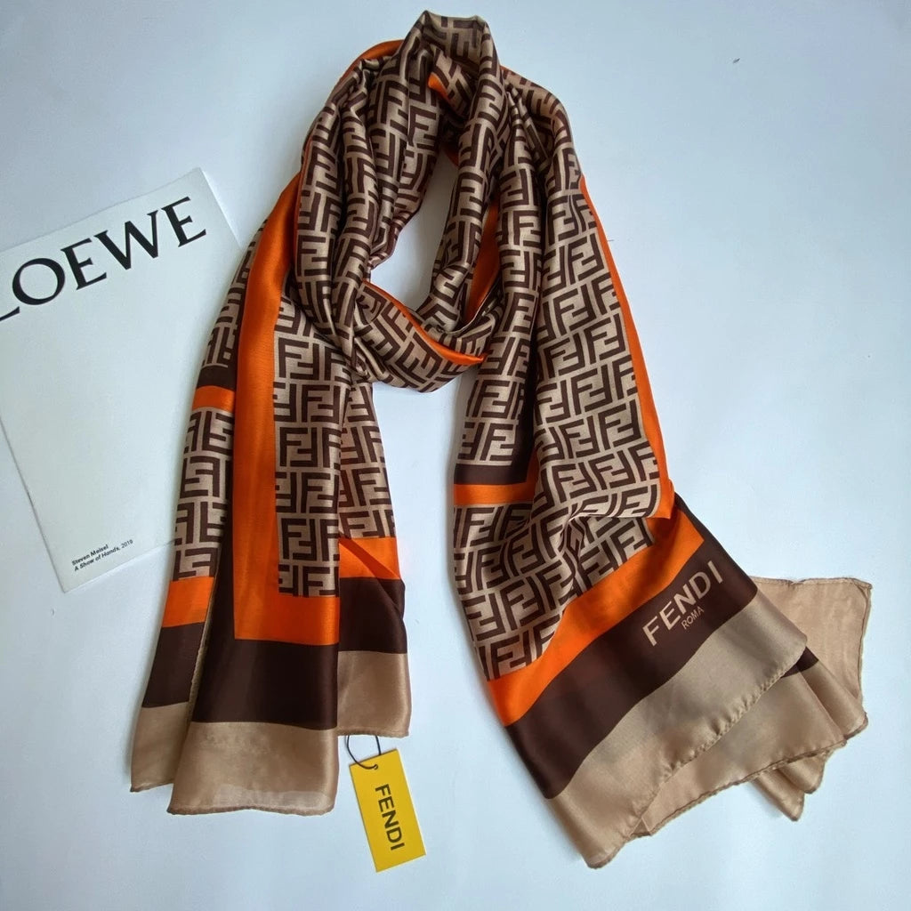 Tangerine Threads silk scarf