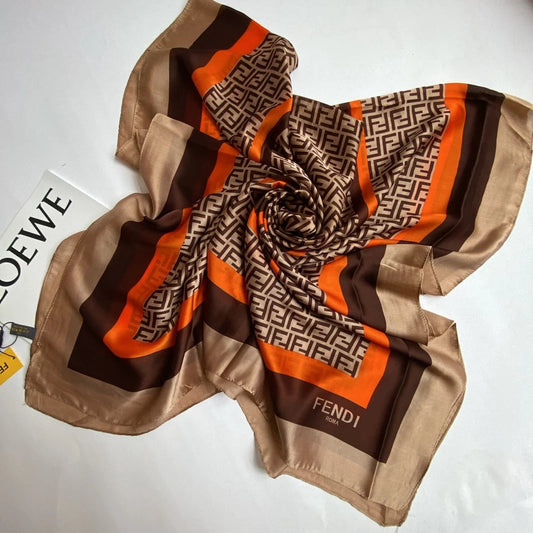 Tangerine Threads silk scarf