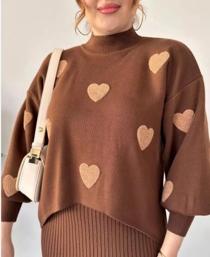Heart knitted co ord