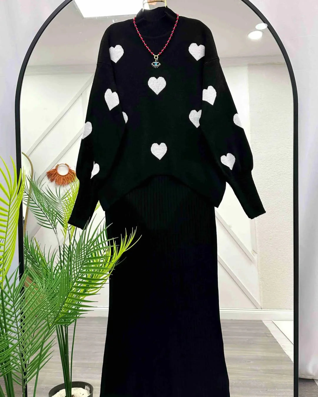 Heart knitted co ord