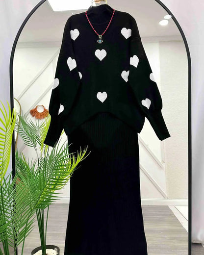 Heart knitted co ord