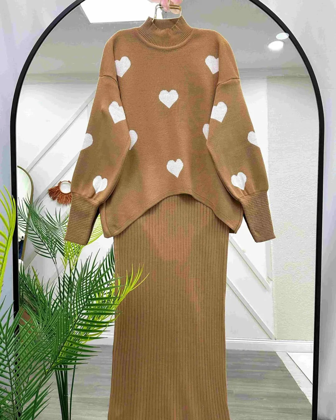 Heart knitted co ord