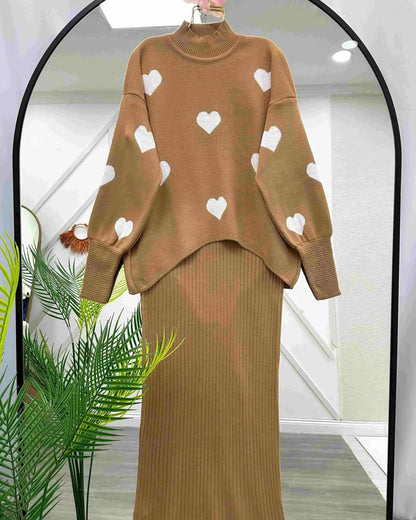 Heart knitted co ord