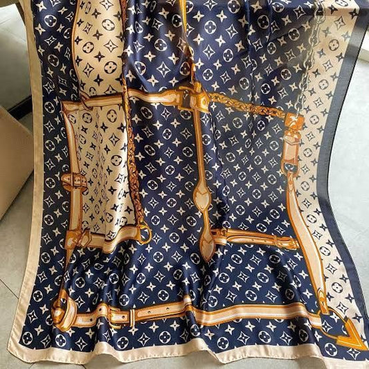 Royal printed luxe scarf