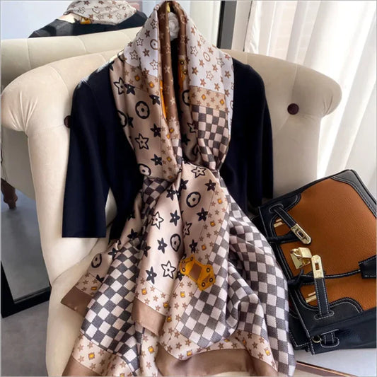 Celeste luxe silk scarf