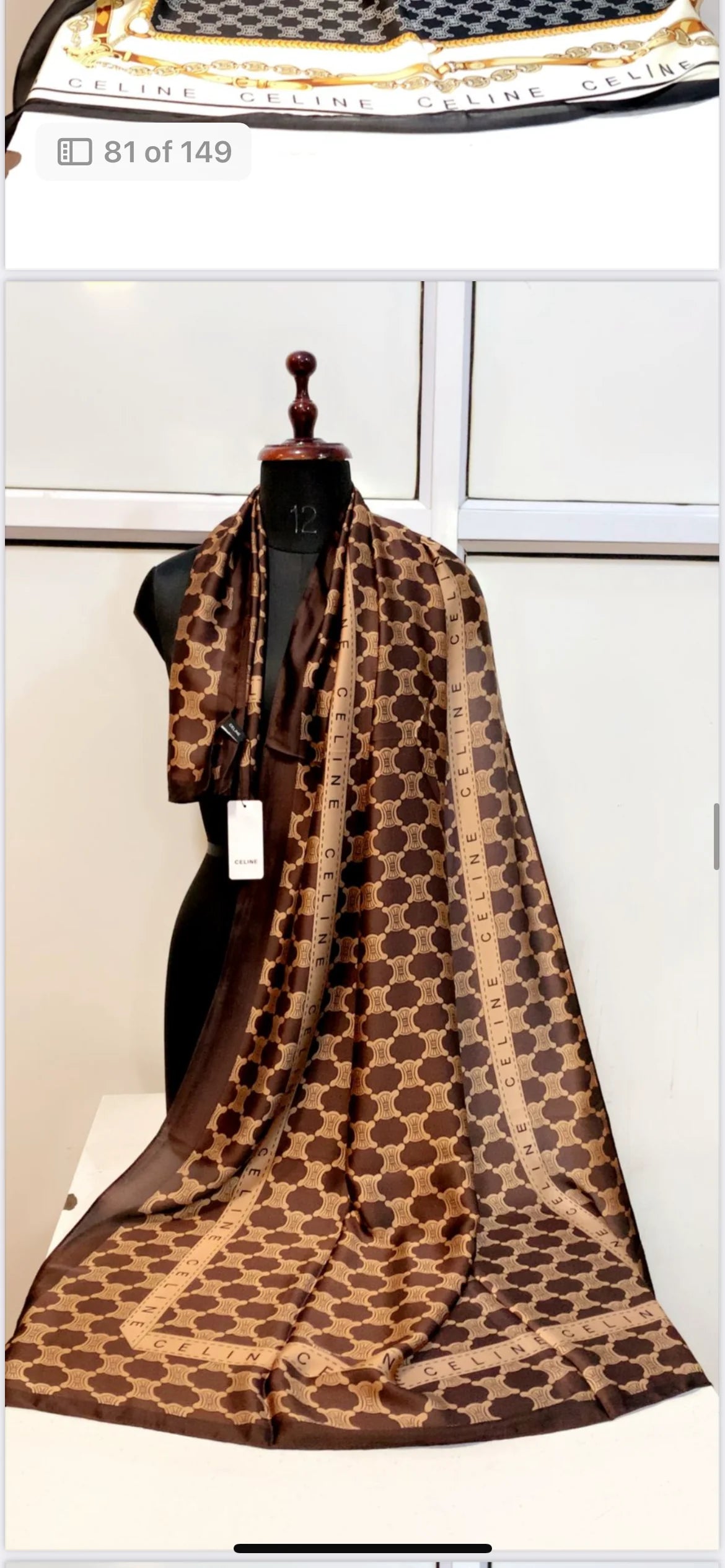 The Luxe Link silk scarf