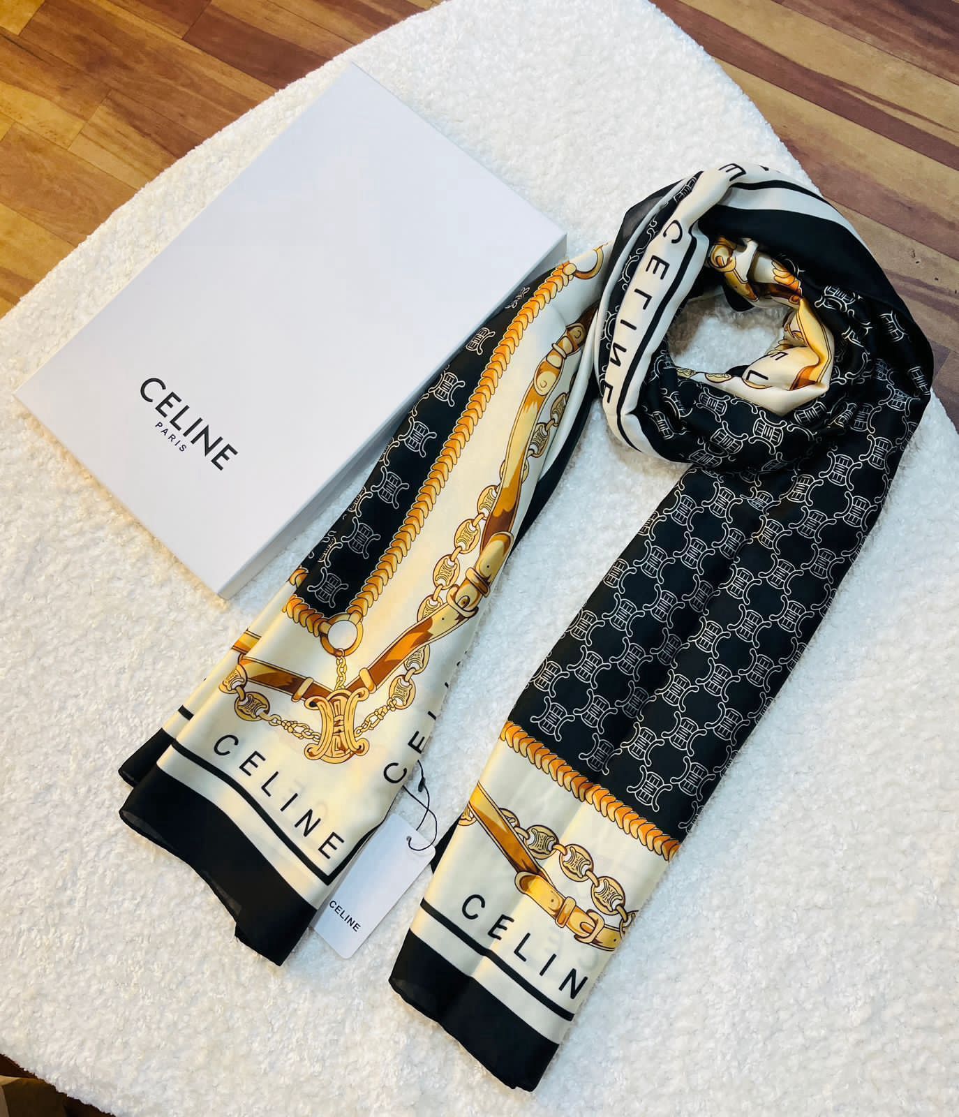 The Luxe Link silk scarf