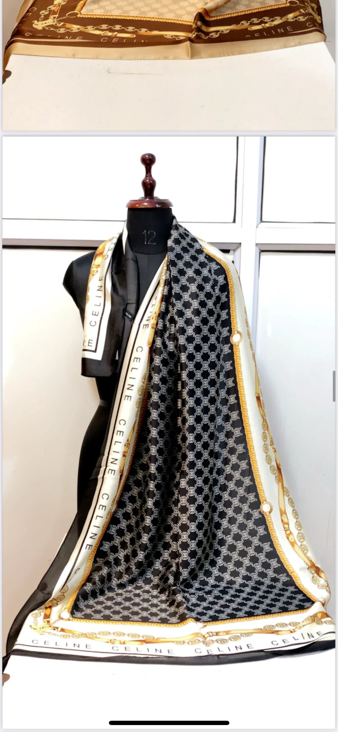 The Luxe Link silk scarf