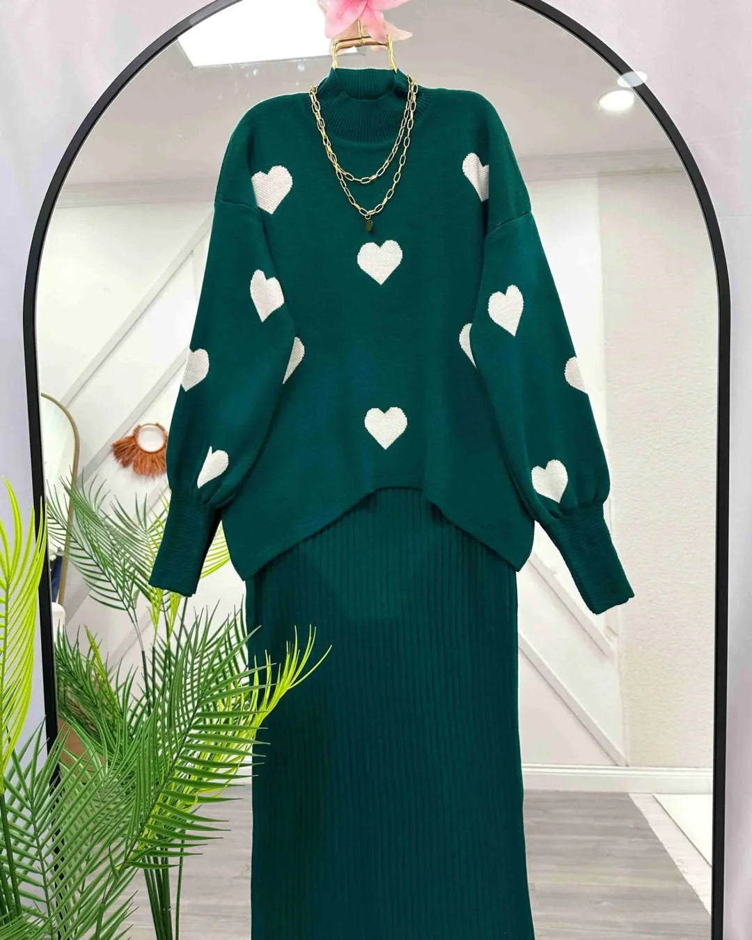 Heart knitted co ord