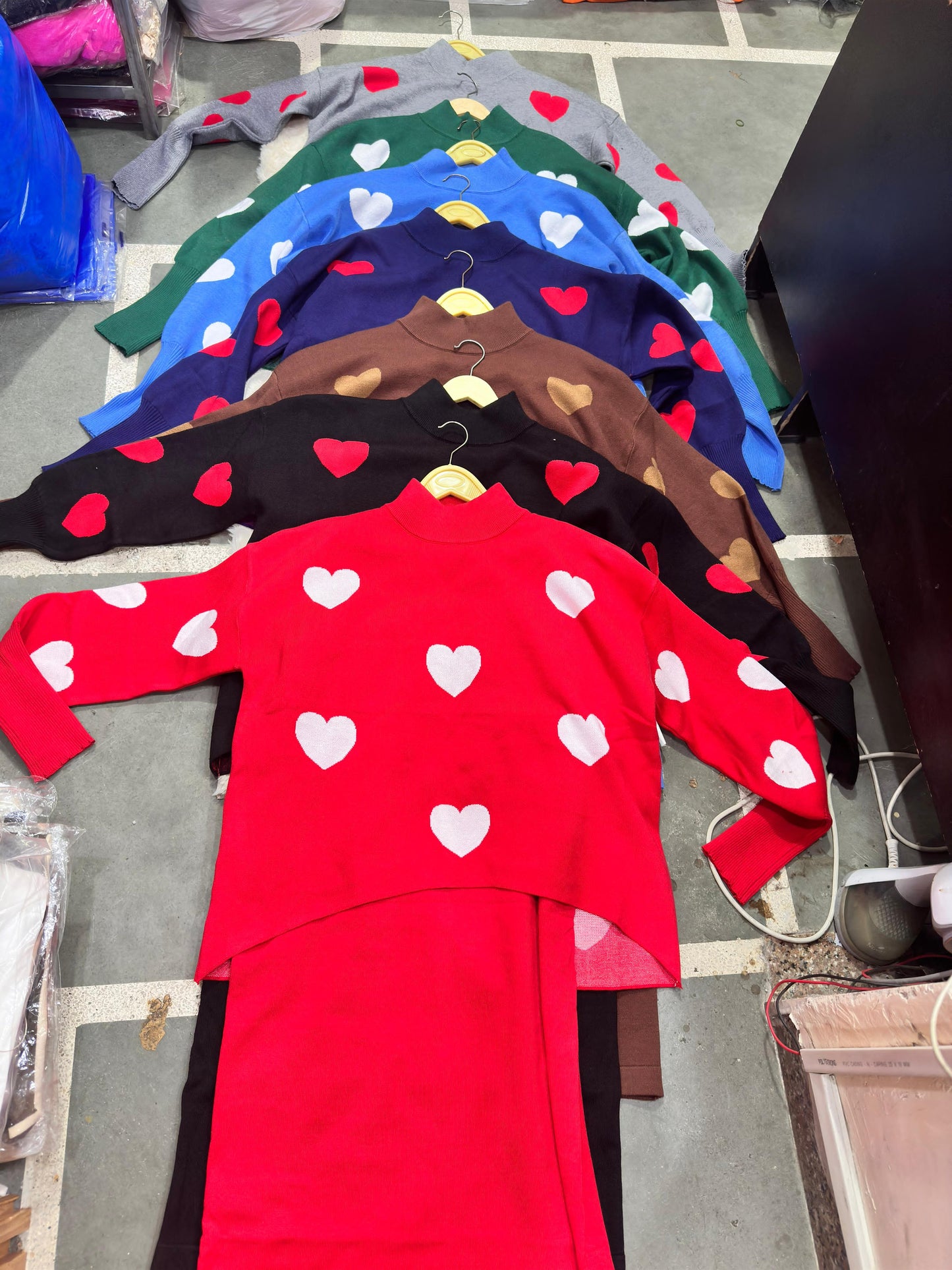 Heart knitted co ord