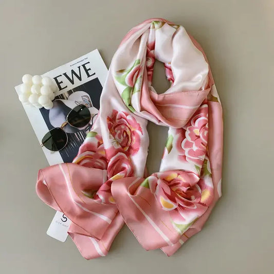 Roselle grace silk scarf