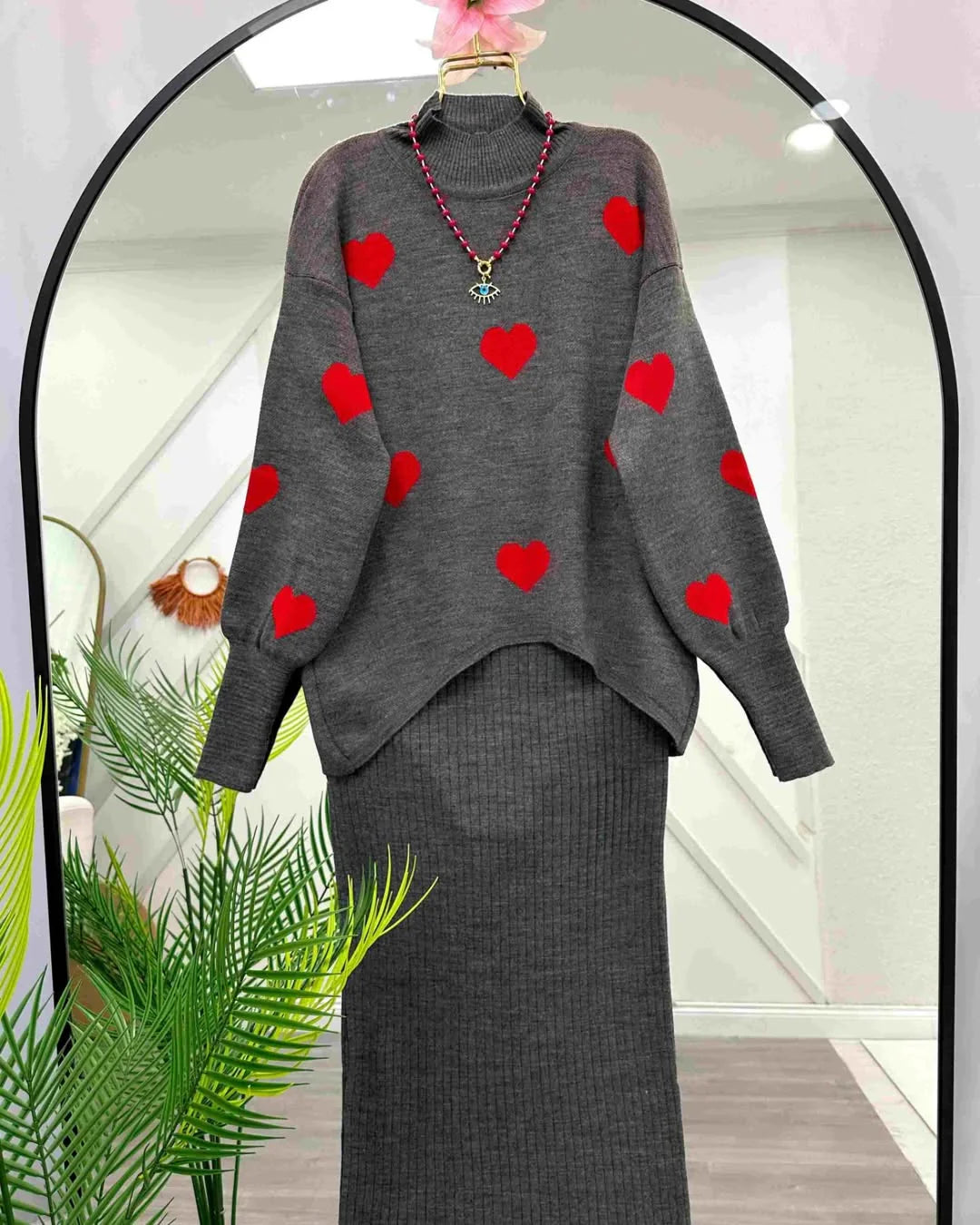 Heart knitted co ord