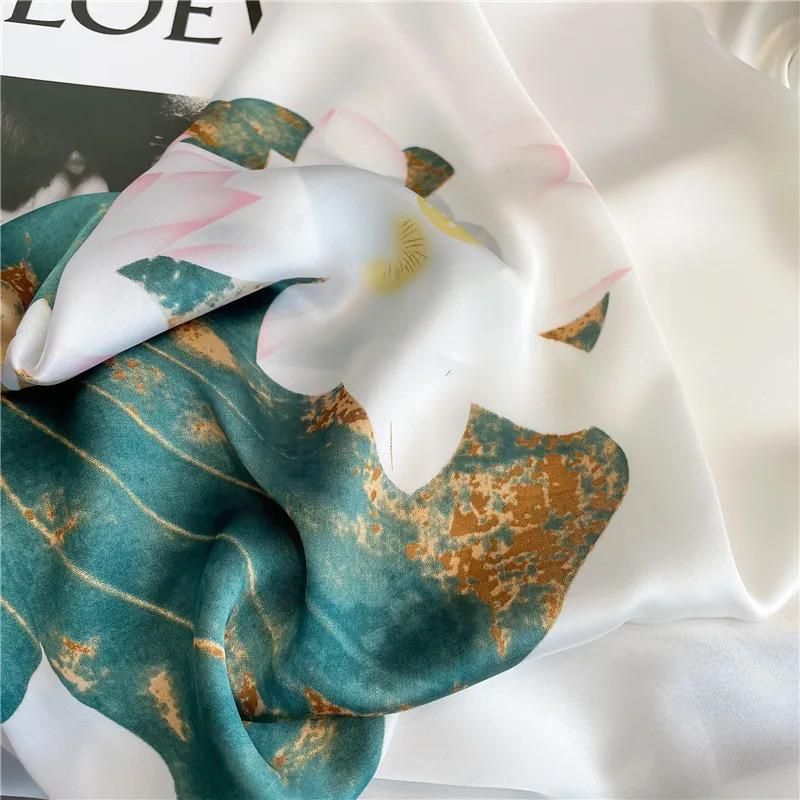 Silk emerald luxe scarf