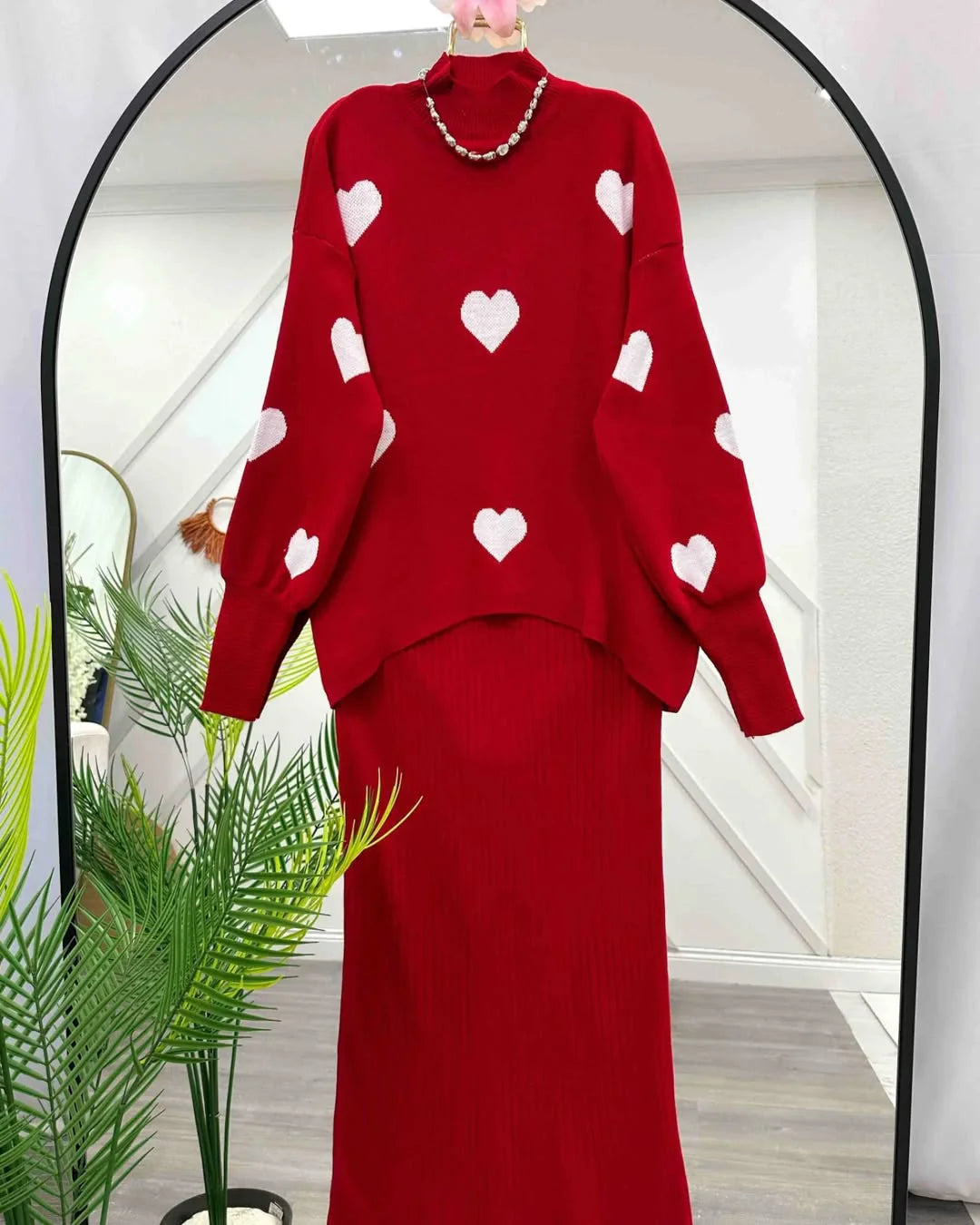 Heart knitted co ord
