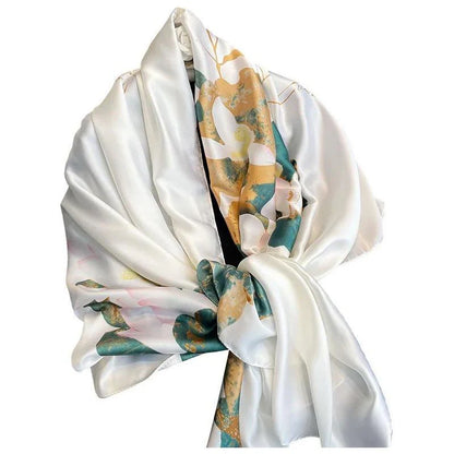 Silk emerald luxe scarf