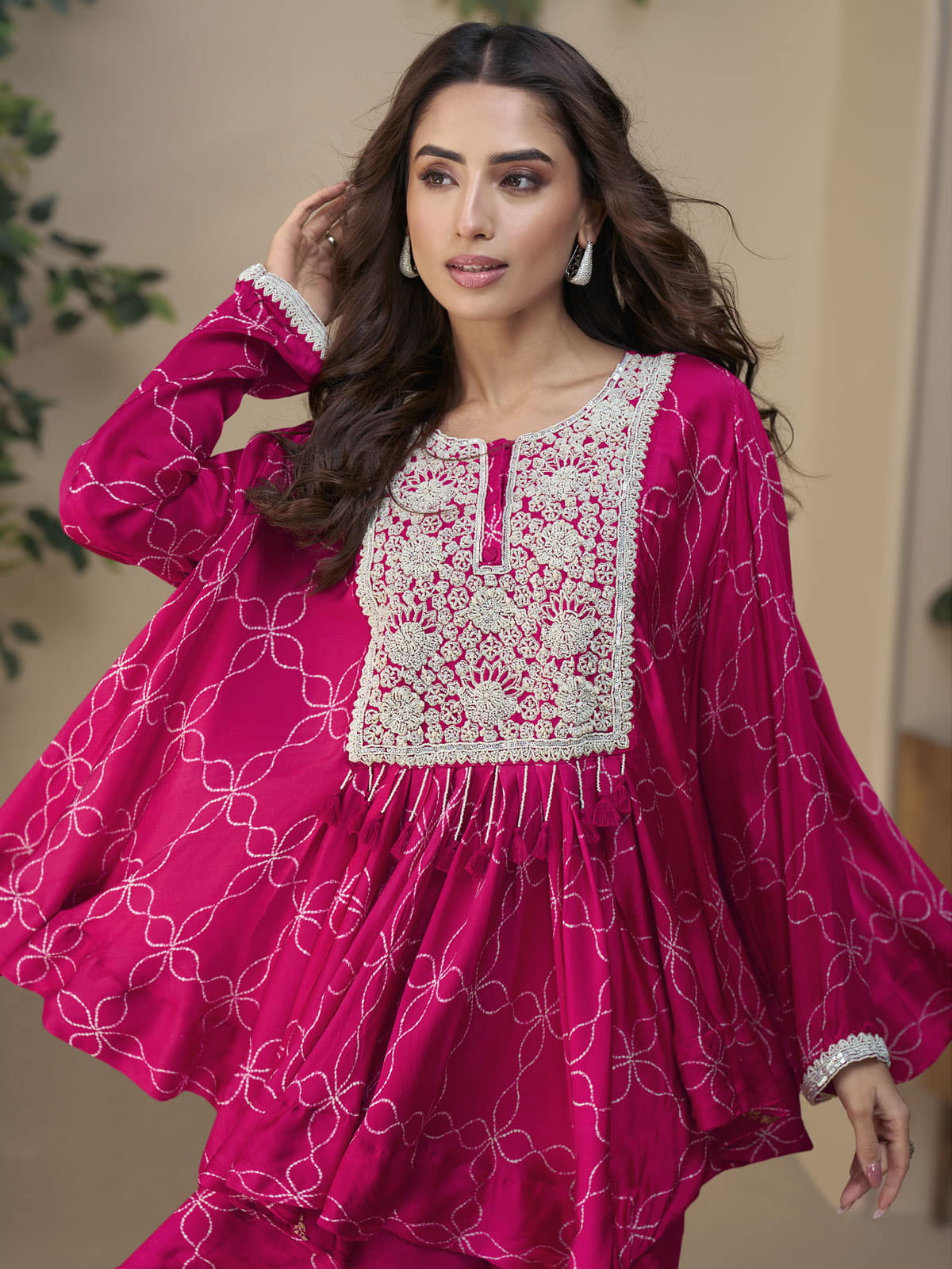 Mystic Bloom Embroidered Kaftan