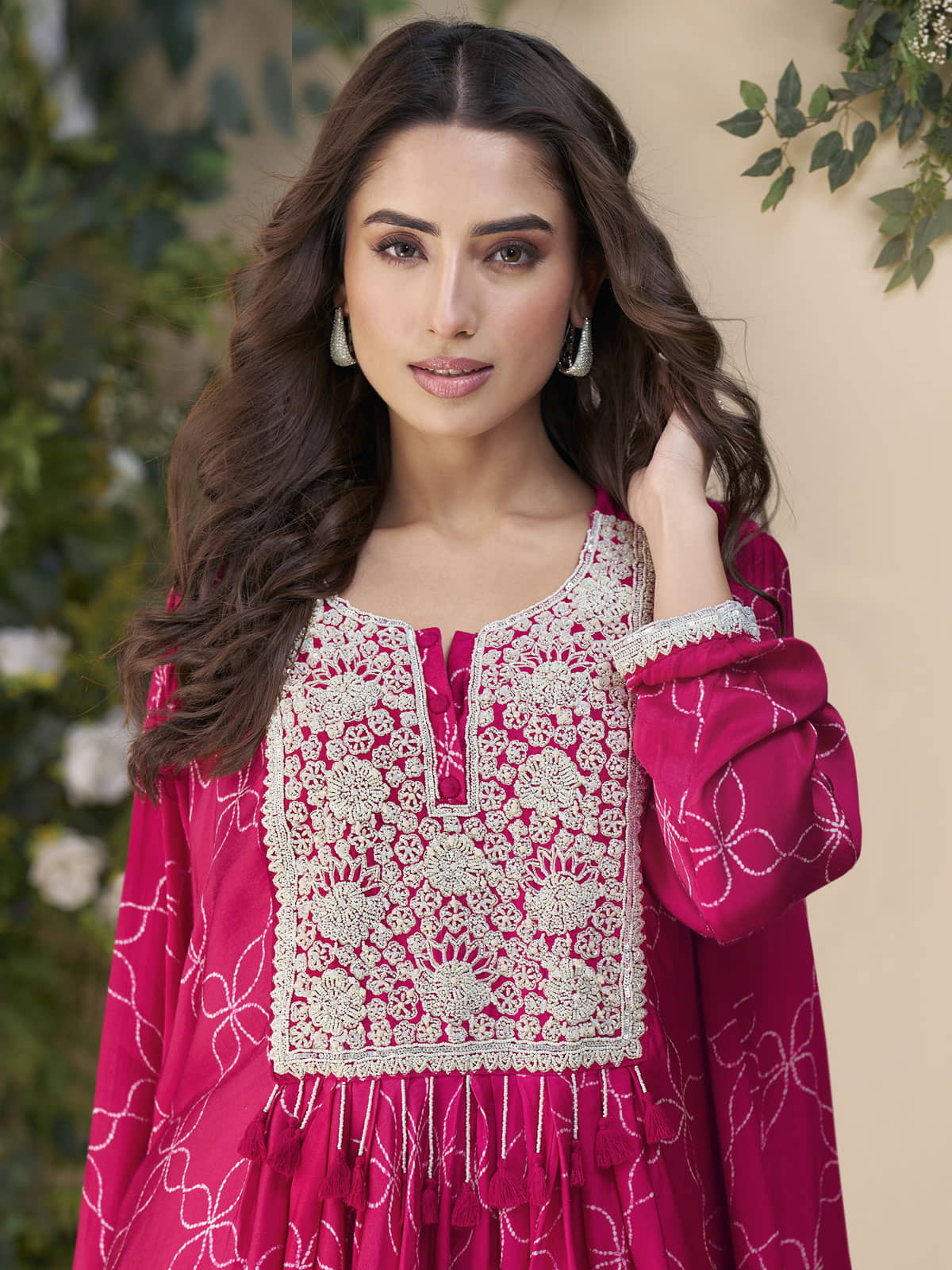 Mystic Bloom Embroidered Kaftan