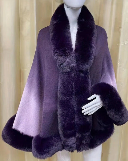Velvet Blush Fur Cape